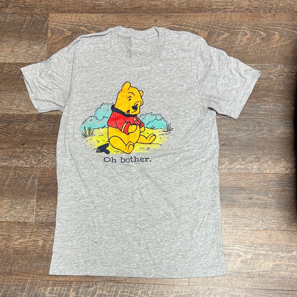 Woot.com Gray T-Shirt with Winnie the Pooh Print